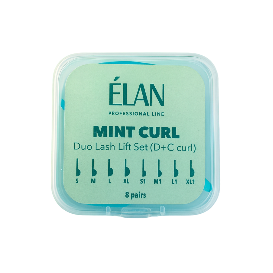 Duo Lash Lift Silicone Pads Set MINT CURL with D & C Curls