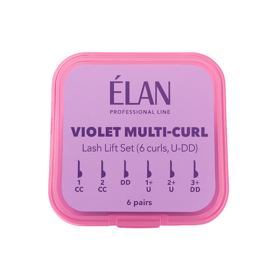 Lash Lift Silicone Pads Set VIOLET MULTI-CURL with U-DD Curls
