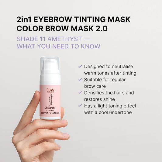 COLOR BROW MASK 2.0: 2-in-1 Toning Eyebrow Mask, 11 AMETHYST
