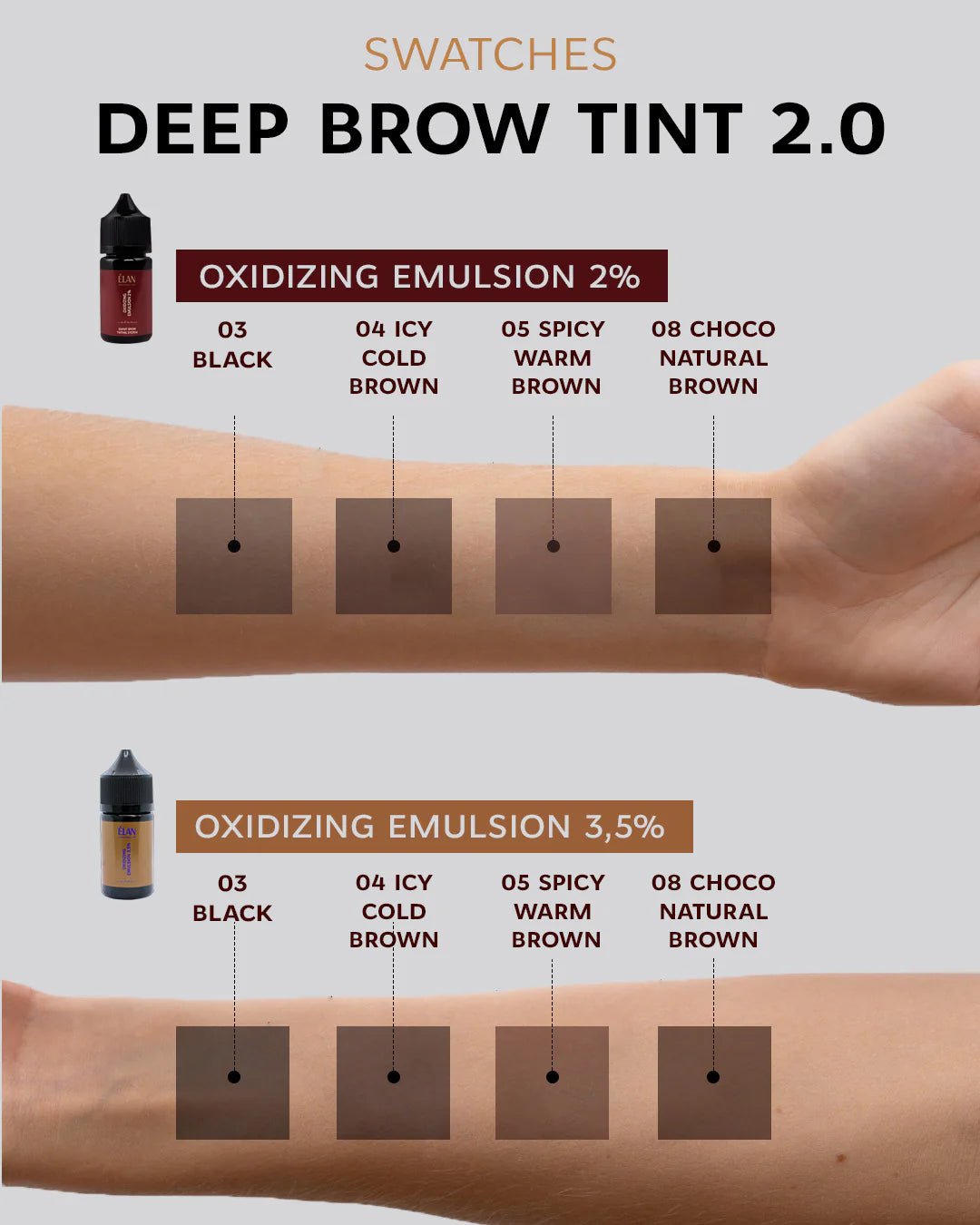 Deep Brow Tint 2.0 08 CHOCO natural brown (20 ml)